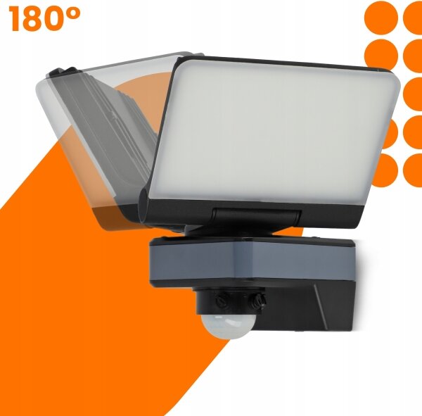 Proiettore LED con sensore di movimento e sensore crepuscolare LED/24W/230V 4200K IP54 nero