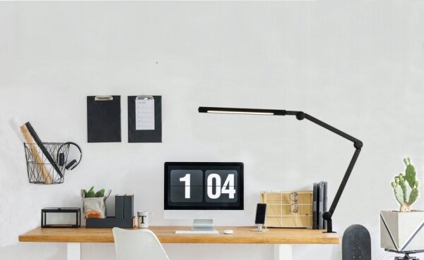 Lampada da tavolo flessibile dimmerabile a sfioramento con morsetto LED/12W/230V nera