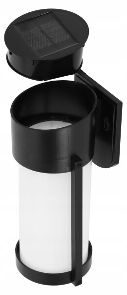 Lampada da parete solare a LED/3,7V 300 mAh IP44 nera