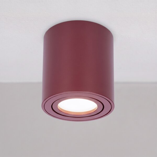 BRILAGI - Faretto MIA 1xGU10/30W/230V 84x80 mm bordeaux