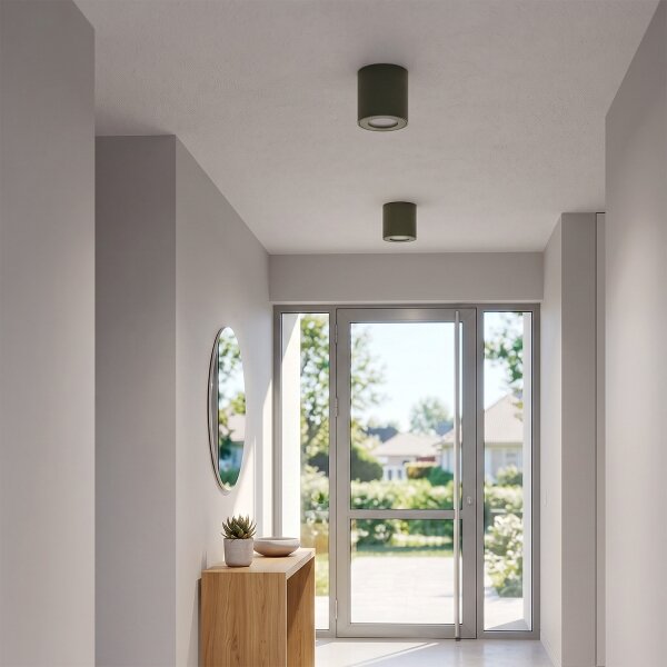 BRILAGI - Faretto da bagno MIA 1xGU10/30W/230V 60x82 mm 84x80 mm verde scuro IP54