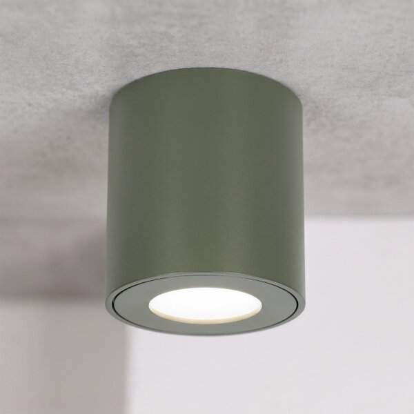 BRILAGI - Faretto da bagno MIA 1xGU10/30W/230V 60x82 mm 84x80 mm verde scuro IP54