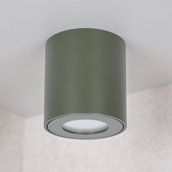 BRILAGI - Faretto da bagno MIA 1xGU10/30W/230V 60x82 mm 84x80 mm verde scuro IP54