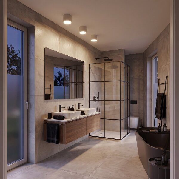 BRILAGI - Faretto da bagno SMOOTH 1xGX53/15W/230V 60x82 mm bianco IP54