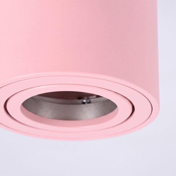 BRILAGI - Faretto MIA 1xGU10/30W/230V 84x80 mm rosa