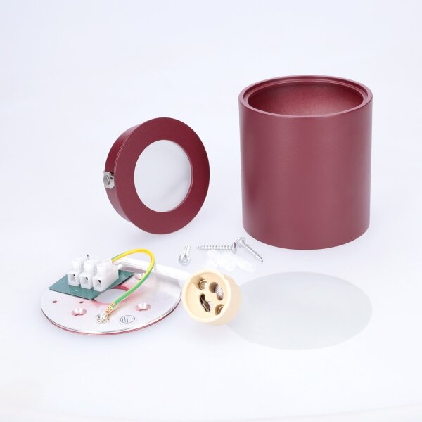 BRILAGI - Faretto da bagno MIA 1xGU10/30W/230V 84x80 mm bordeaux IP54