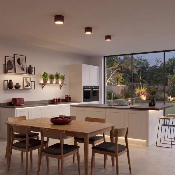 BRILAGI - Faretto SMOOTH 1xGX53/15W/230V 60x82 mm bordeaux