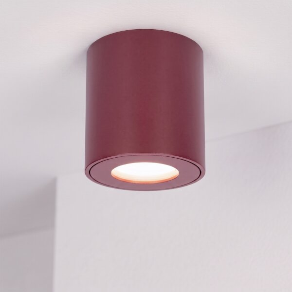 BRILAGI - Faretto da bagno MIA 1xGU10/30W/230V 84x80 mm bordeaux IP54