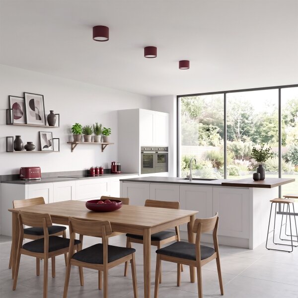 BRILAGI - Faretto SMOOTH 1xGX53/15W/230V 60x82 mm bordeaux
