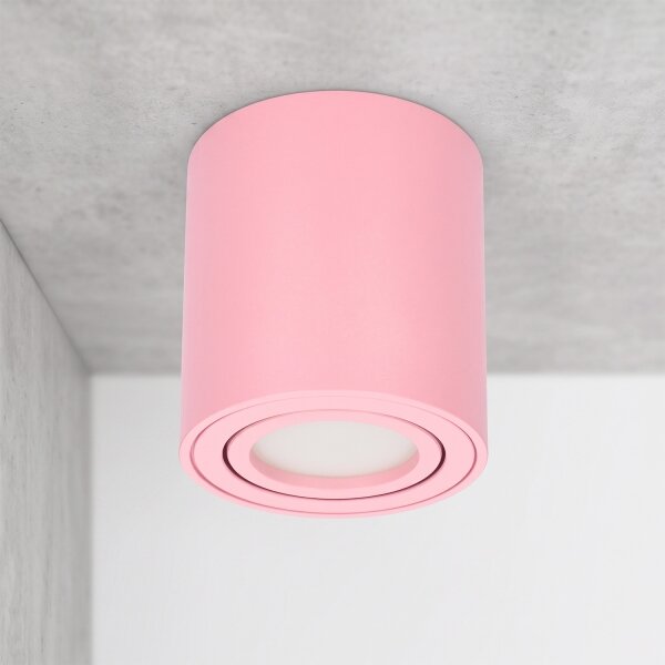 BRILAGI - Faretto MIA 1xGU10/30W/230V 84x80 mm rosa