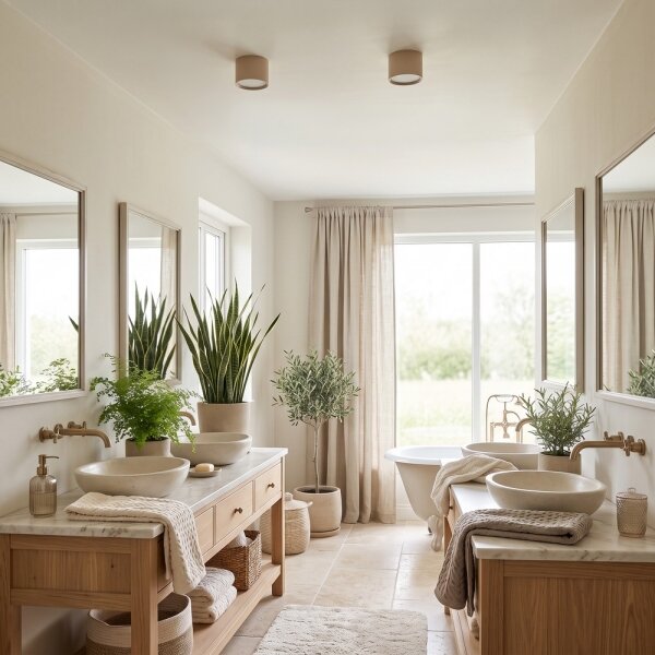 BRILAGI - Faretto da bagno SMOOTH 1xGX53/15W/230V 60x82 mm beige IP54