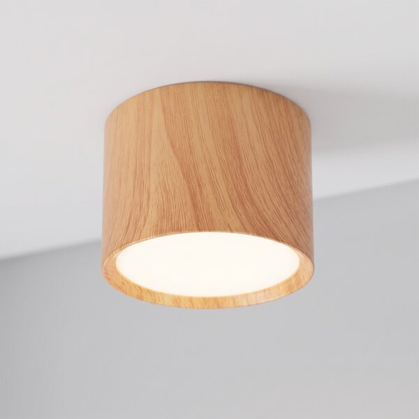 BRILAGI - Faretto SMOOTH 1xGX53/15W/230V 60x82 mm finitura rovere