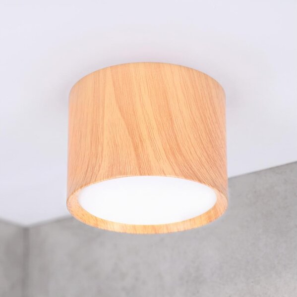 BRILAGI - Faretto SMOOTH 1xGX53/15W/230V 60x82 mm finitura rovere