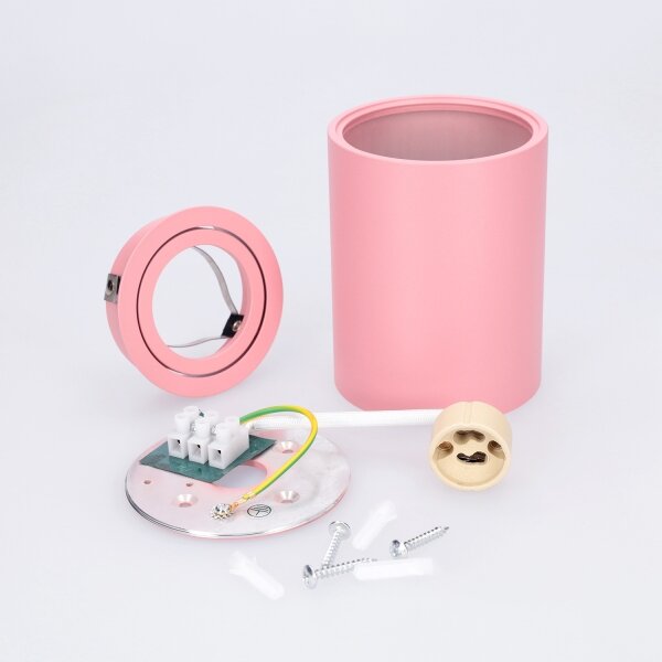 BRILAGI - Faretto MIA 1xGU10/30W/230V 100x80 mm rosa