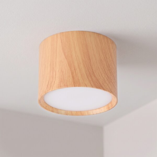 BRILAGI - Faretto SMOOTH 1xGX53/15W/230V 60x82 mm finitura rovere