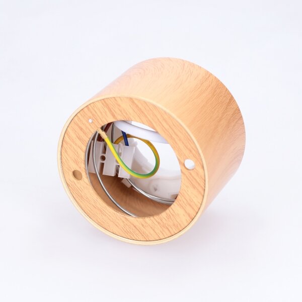 BRILAGI - Faretto SMOOTH 1xGX53/15W/230V 60x82 mm finitura rovere