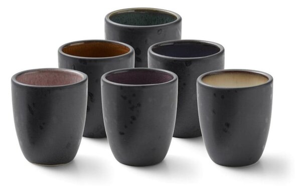 Tazzine in set per espresso nere in ceramica 6 pz 100 ml Gastro Black/Mix – Bitz