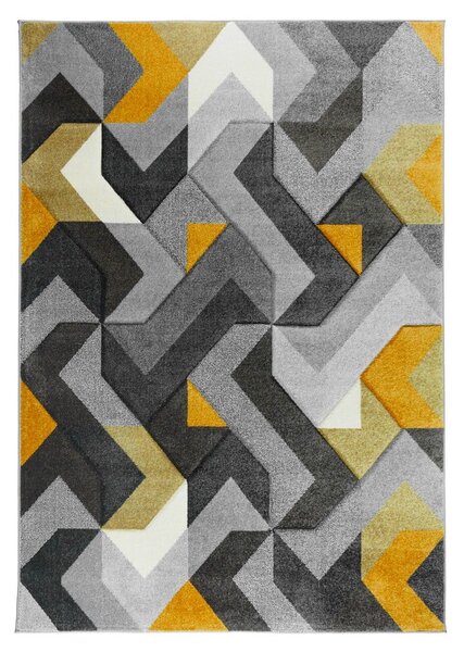 Tappeto giallo-grigio 120x170 cm Aurora - Flair Rugs