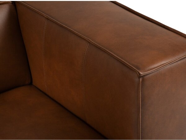 Divano angolare in pelle marrone cognac (a U) Madame - Windsor & Co Sofas