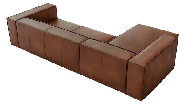 Divano angolare in pelle marrone cognac (angolo sinistro) Madame - Windsor & Co Sofas