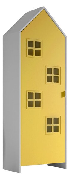Armadio per bambini giallo/bianco 58x172x37 cm Casami Bruges – Vipack
