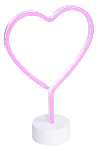 Lampada da tavolo Neon bianca con LED - Amore