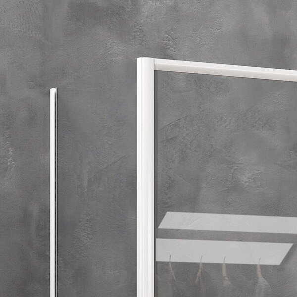 Kamalu box doccia angolare 70x100 bianco opaco scorrevole | ke-4000b