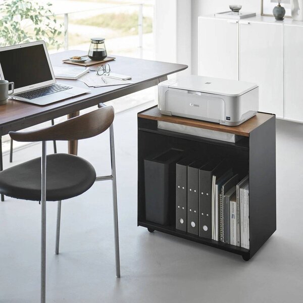 Carrello portaoggetti nero in metallo 60x59x35 cm Tower – YAMAZAKI