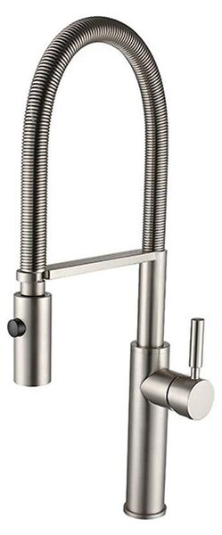 Solidchoice - Rubinetto da cucina interamente in ottone con bocchetta estraibile a 360°