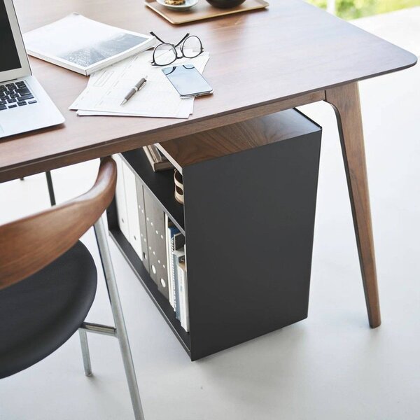 Carrello portaoggetti nero in metallo 60x59x35 cm Tower – YAMAZAKI