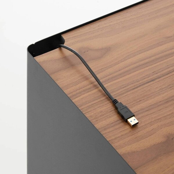 Carrello portaoggetti nero in metallo 60x59x35 cm Tower – YAMAZAKI