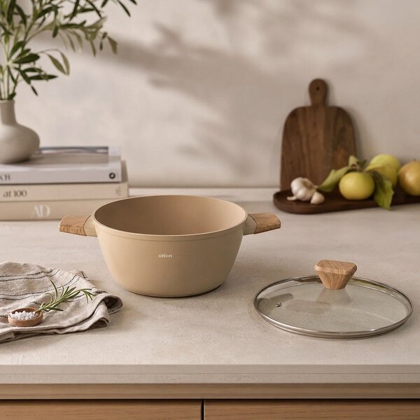 Casseruola con coperchio incluso/con superficie in ceramica 2,3 l Ecrina – Orion