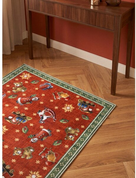 Passatoia rossa/verde a tema natalizio 80x200 cm Toy's Delight Nostalgic Noel Red Green – Villeroy&Boch