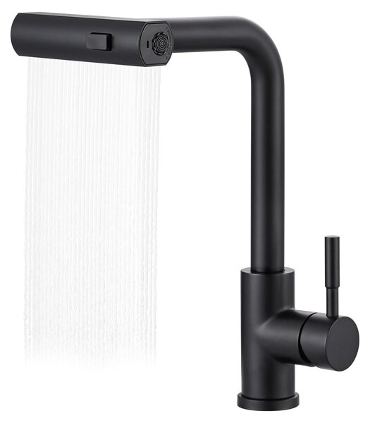 Omgoods - Rubinetto da cucina estraibile con 3 modalità di flusso dell'acqua