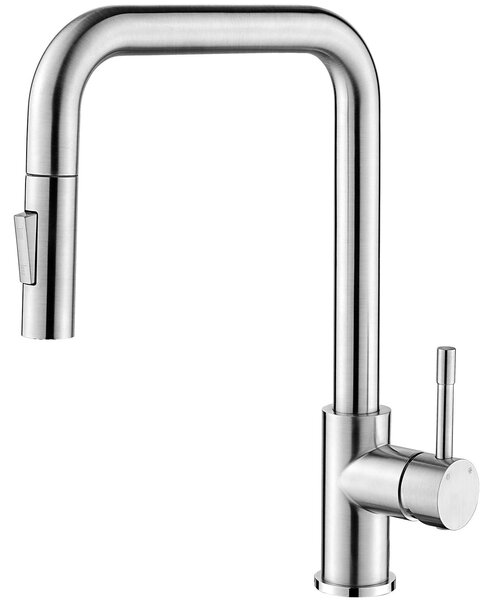 Solidchoice - Rubinetto da cucina con soffione estraibile e 2 modalità di erogazione