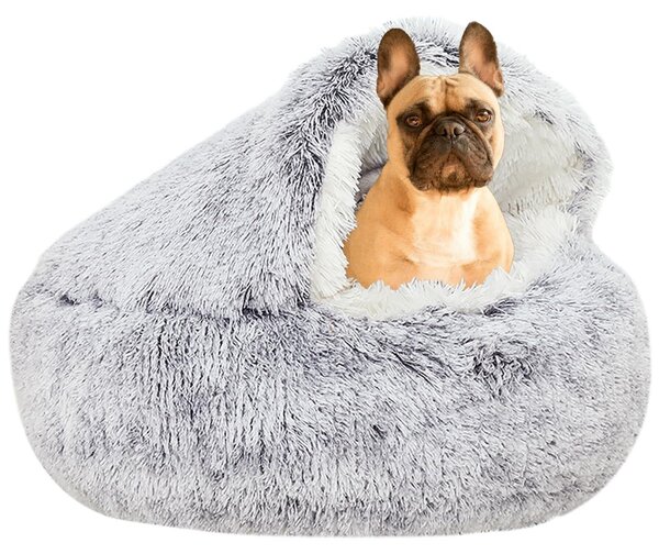 Omgoods - Cuccia a forma di ciambella per cani e gatti - In peluche, 65 cm, adatta a cani di piccola e media taglia