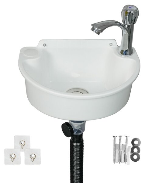 Omgoods - Mobiletti da bagno da montare a parete con sistema di fissaggio adesivo - 30x20 cm