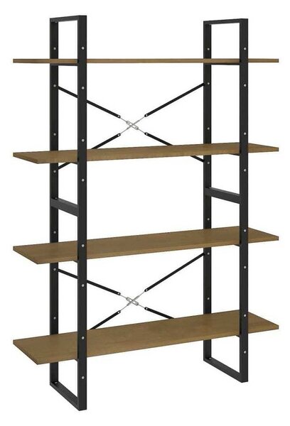 Mensola Libreria Muro,Ripiano a Parete 80x10x6 cm Legno Massello Rovere Non  Trattato -46634