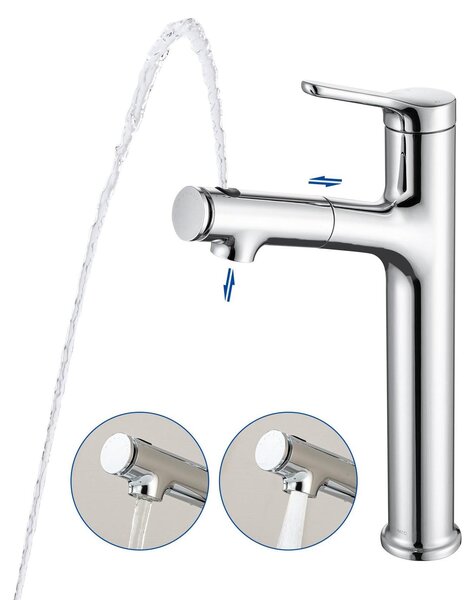 Omgoods - Miscelatore multifunzione con doccetta estraibile