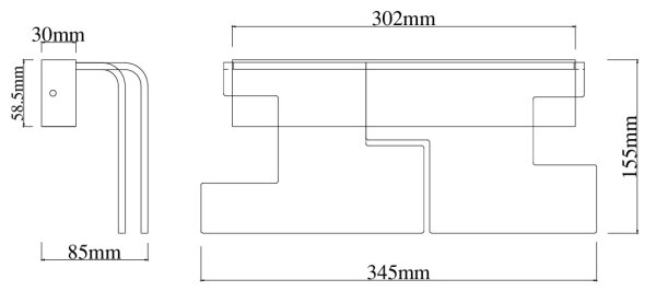 MAXLIGHT W0442 - Applique a LED EVEREST LED/7W/230V marrone