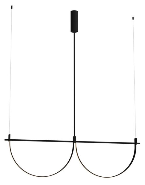 MAXLIGHT P0688 - Lampadario LED a sospensione su cavo VICTORIA LED/40W/230V CRI 90 nero