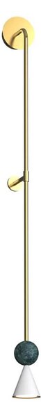 MAXLIGHT W0448 - LED Lampada da parete BINGO LED/8W/230V CRI 92 oro/verde