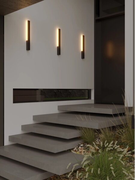 MAXLIGHT W0458 - Lampada da parete per esterni LED KAPRUN LED/6W/230V IP65 nera
