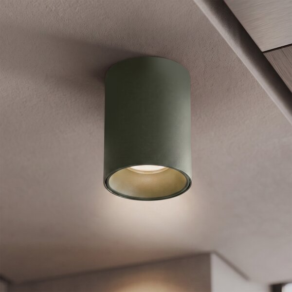 BRILAGI - Faretto TRINE 1xGU10/30W/230V verde scuro