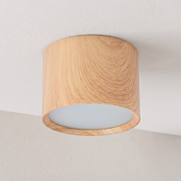 BRILAGI - Faretto per bagno SMOOTH 1xGX53/15W/230V 60x82 mm decor rovere IP54