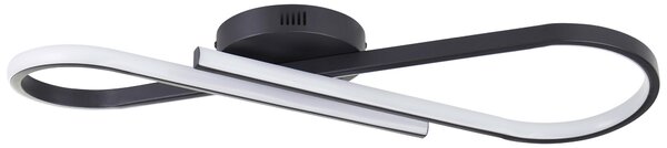 Plafoniera a LED BRILLIANT, 24 W, 3000 K, 2800 lm, bianco caldo, IP20, nera
