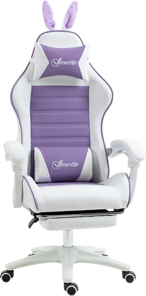 Sedia da gaming Vinsetto: sedia da gaming ergonomica con supporto lombare