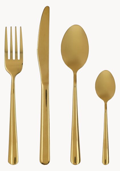 Set di 24 posate spazzolate Element, 6 persone