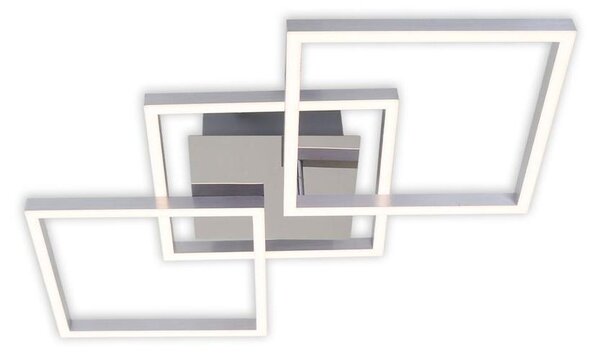 Lampada da soffitto LED dimmerabile orientabile 36 W argento metallo-plastica IP20 Briloner