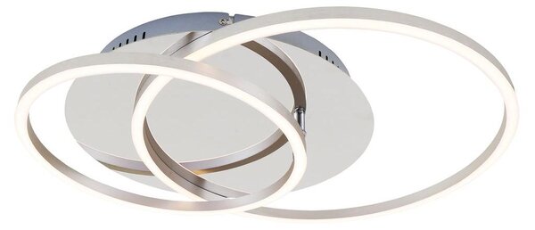 Lampada da soffitto a LED Lampada da soffitto dimmerabile Cromo-alluminio 3000K Ø 30cm 40 W Briloner